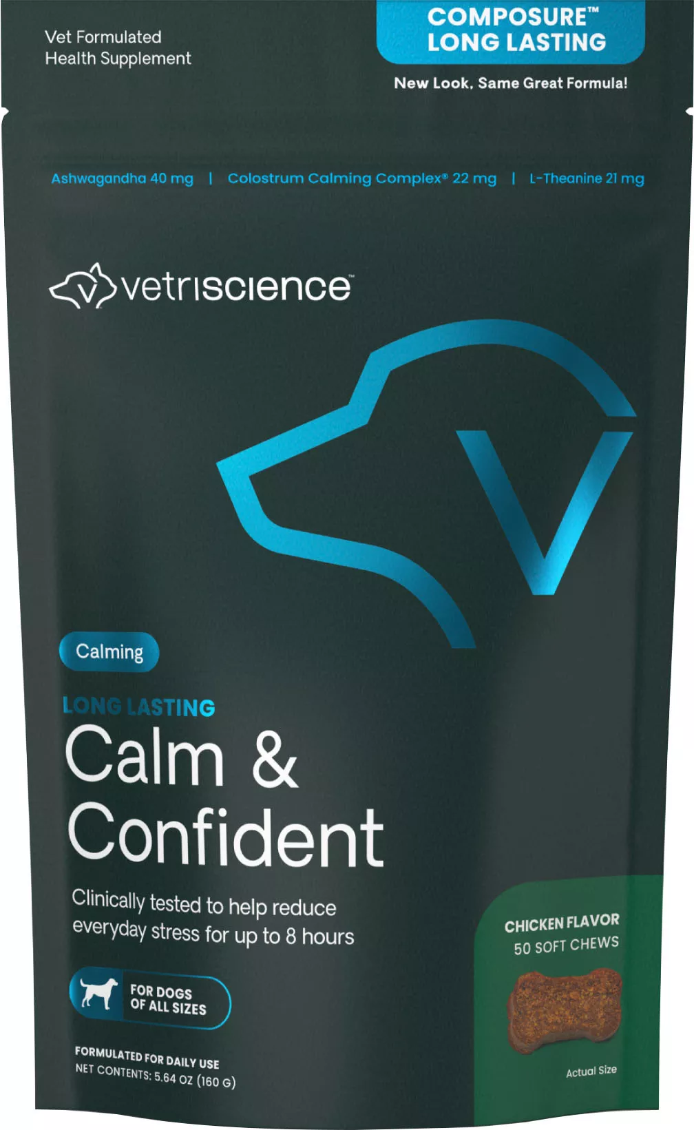 Composure Long Lasting Calming Support Dog Chews Ckn 50 Ct