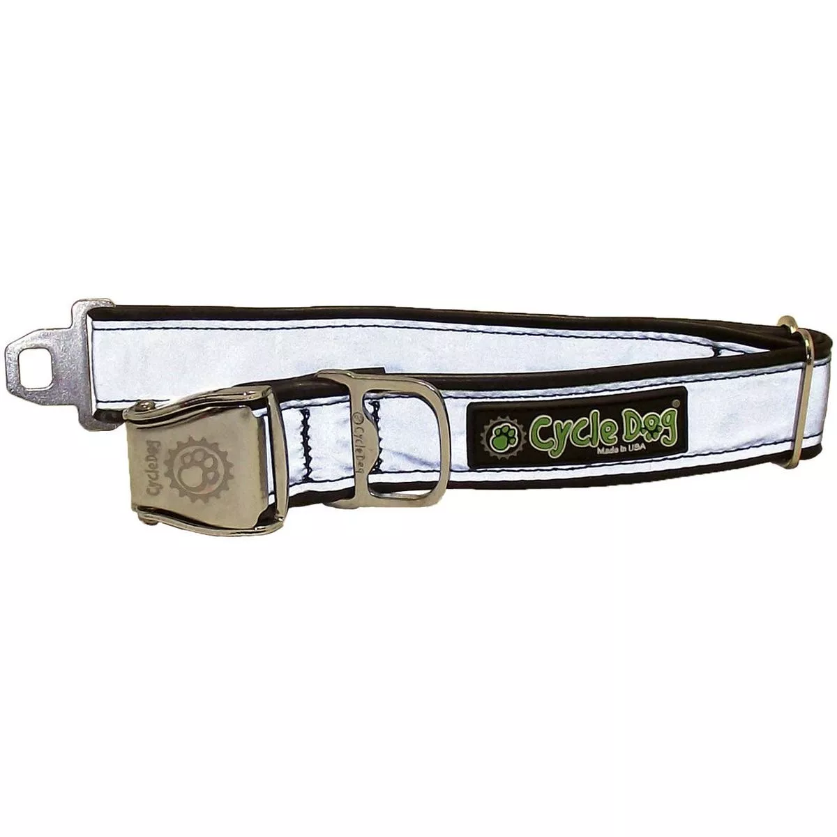 Cycle Dog Reflective Collars –Silver