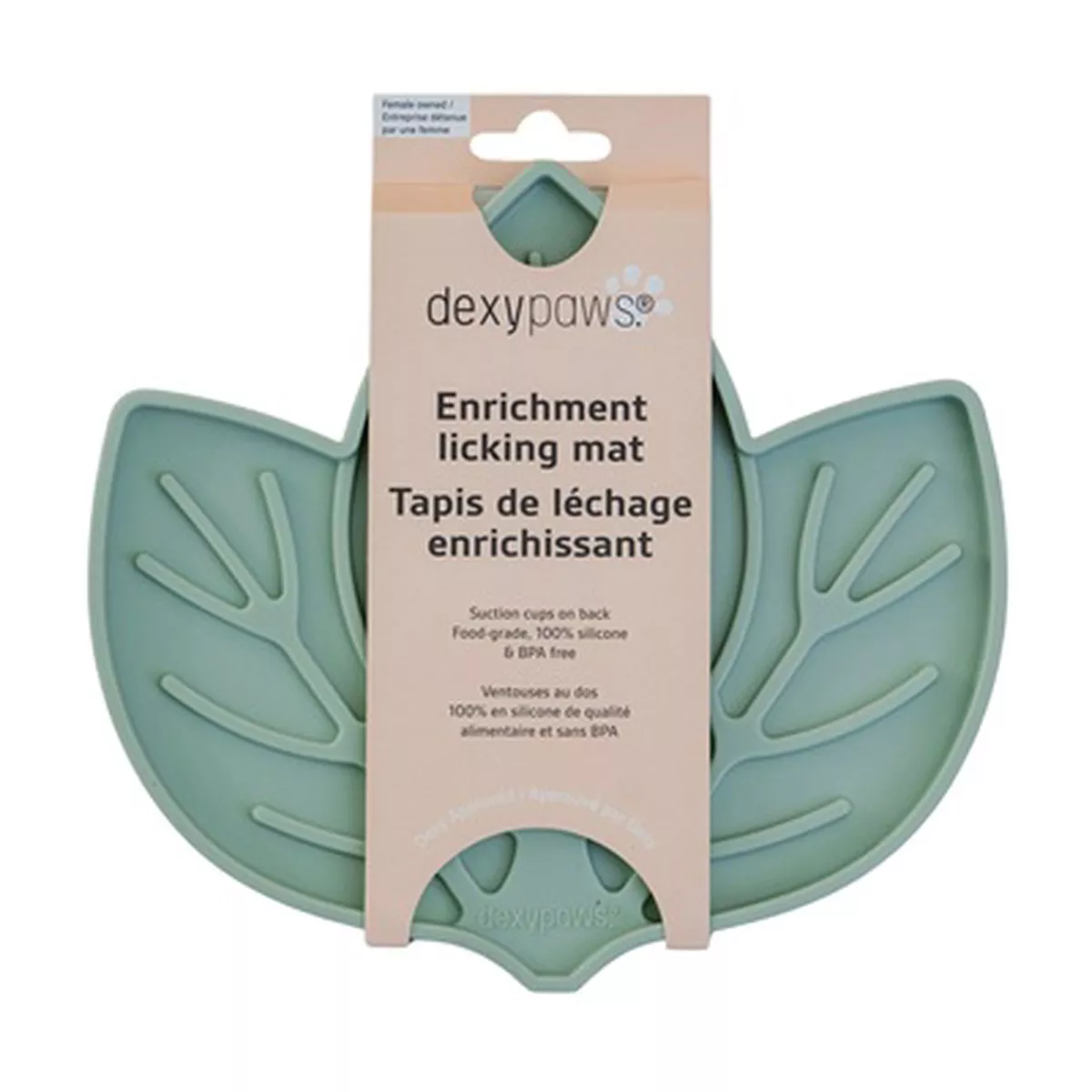 Dexypaws Leaf Shape Pet Enrichment Lick Mat