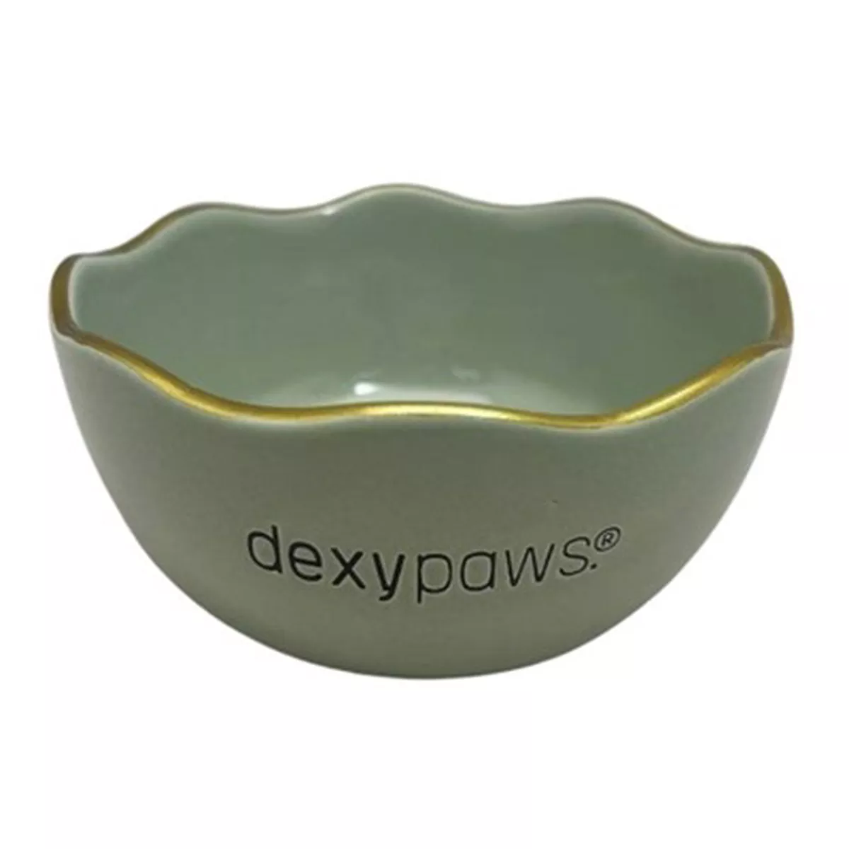 Dexypaws Sage Green Ceramic Dog Bowl