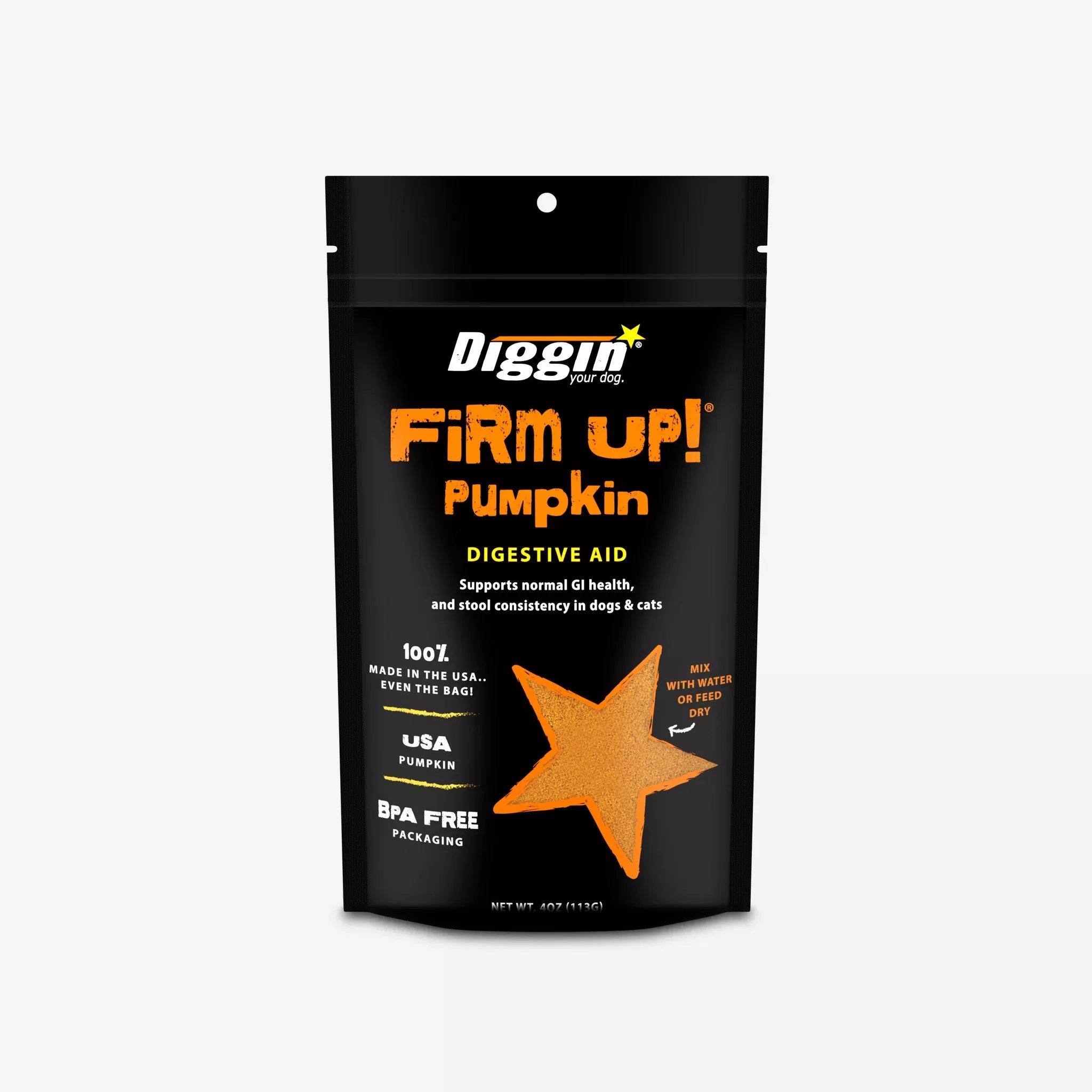 Diggin Your Dog FIRM UP! Pumpkin Digestive Aid