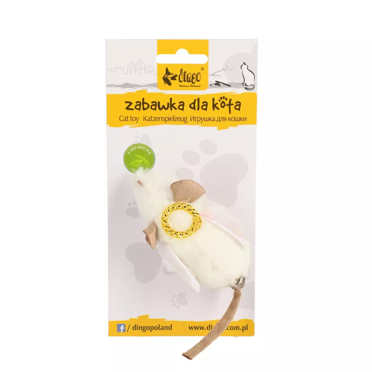 Dingo Cat Toy Mouse Angelo – Red