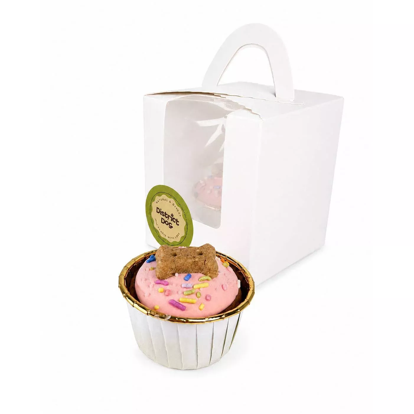 District Dog Bakery Party Confetti Cupcake for Dogs