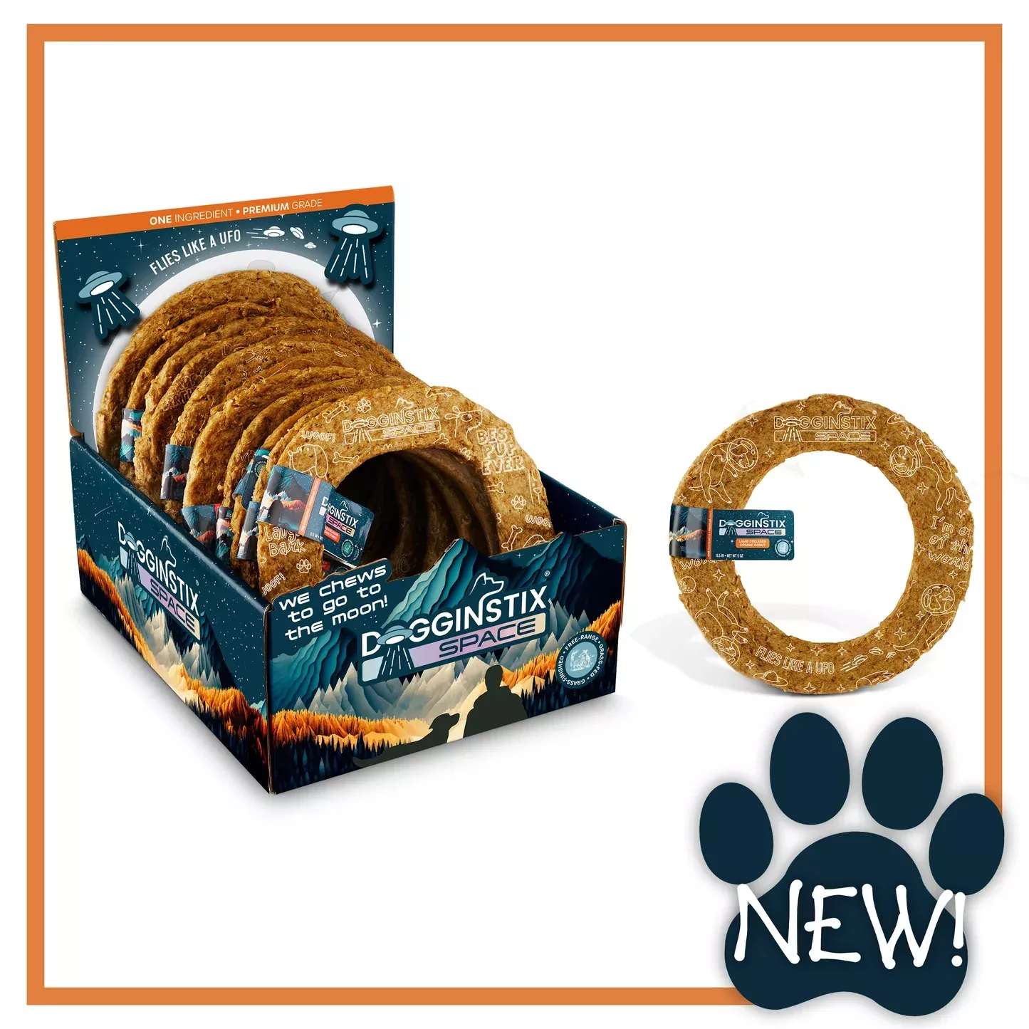 DogginstixLamb Collagen Comic Donut