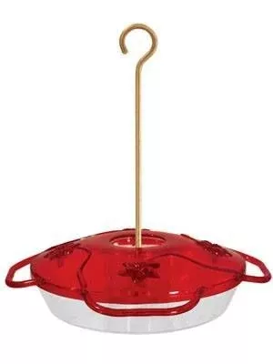 Droll Yankees 4 Flower Port Red Hummingbird Feeder