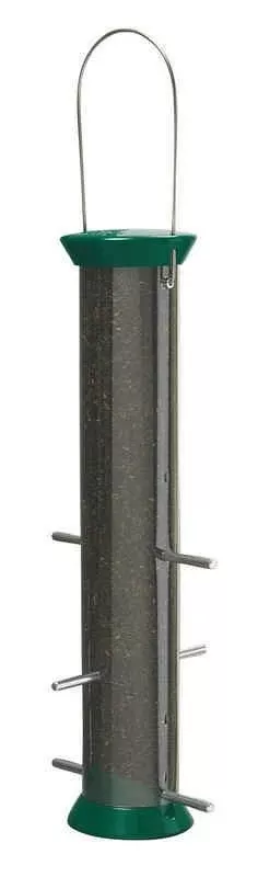 Droll Yankees Metal Thistle Feeder Green