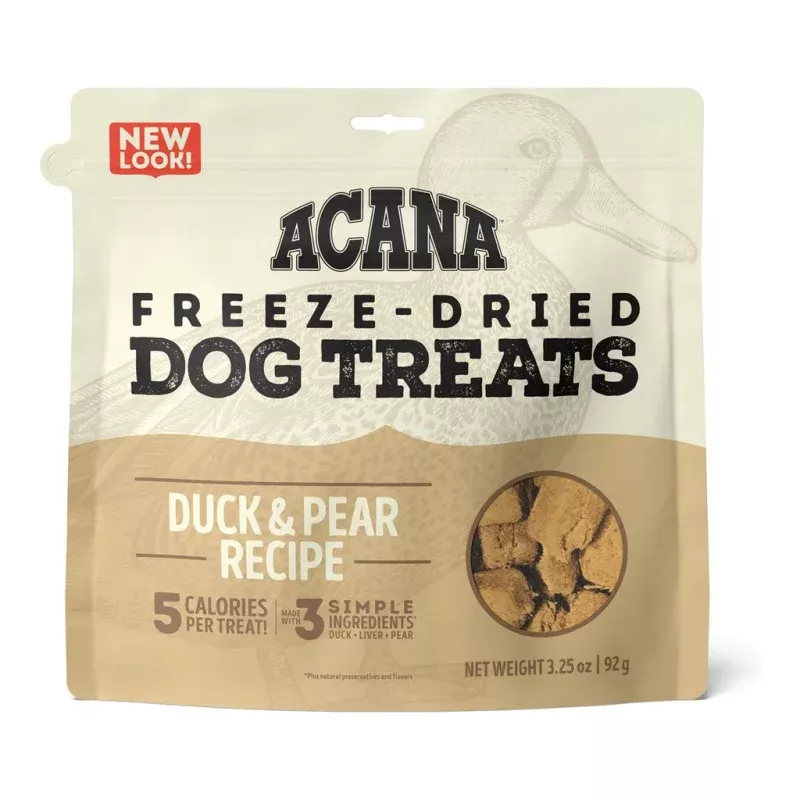 **Duck & Pear Freeze-dried Dog Treats 3.25oz