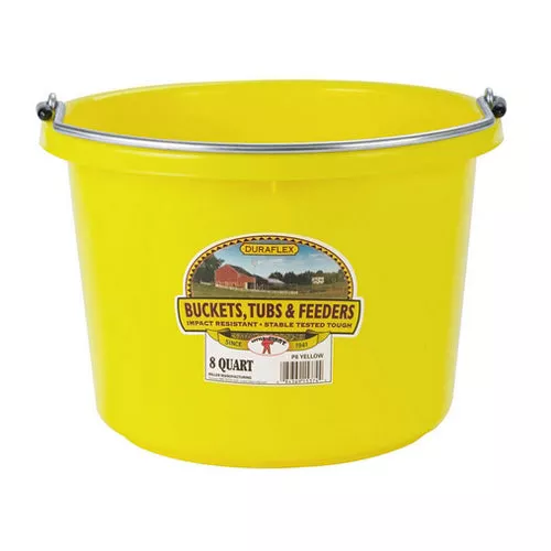 Duraflex, DuraFlex Plastic Pail Yellow, 1 Count