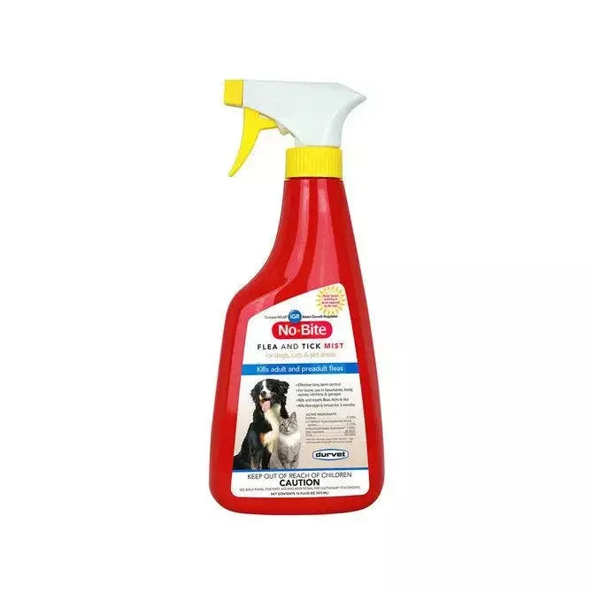 Durvet No-Bite IGR Flea and Tick Mist for Dogs and Cats 16 oz.