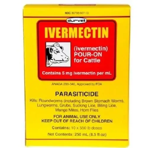 Durvet Pour On Parasiticide for Cattle 250mL