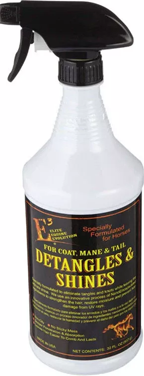 E3 Detangles & Shines Spray For Horses