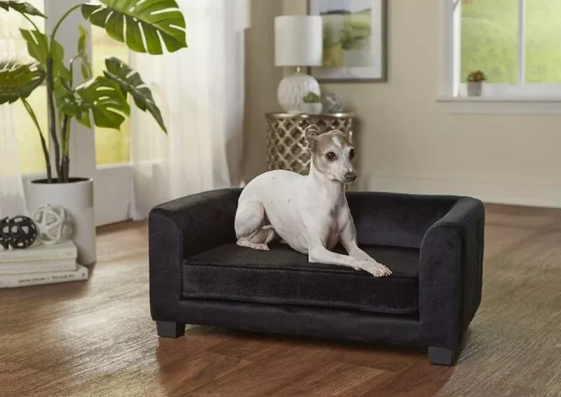 Enchanted Home Pet Surrey Black Pet Sofa Bed