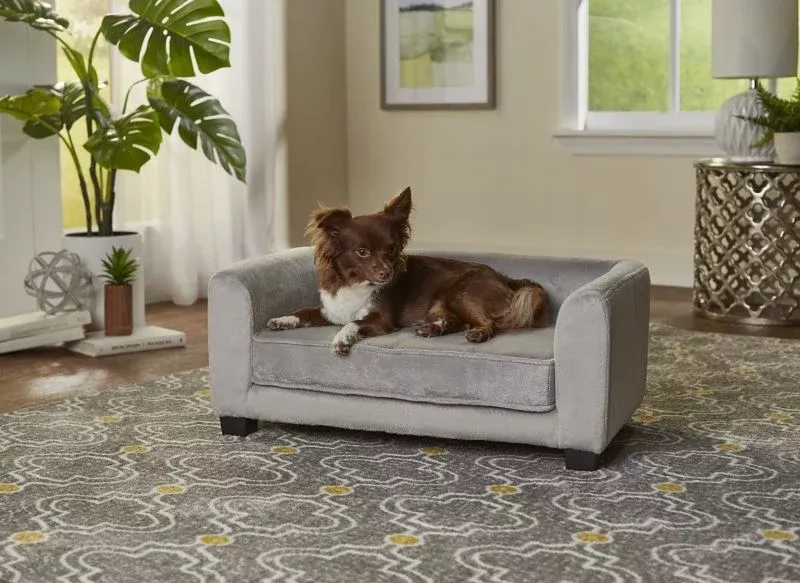 Enchanted Home Pet Surrey Gray Pet Sofa Bed