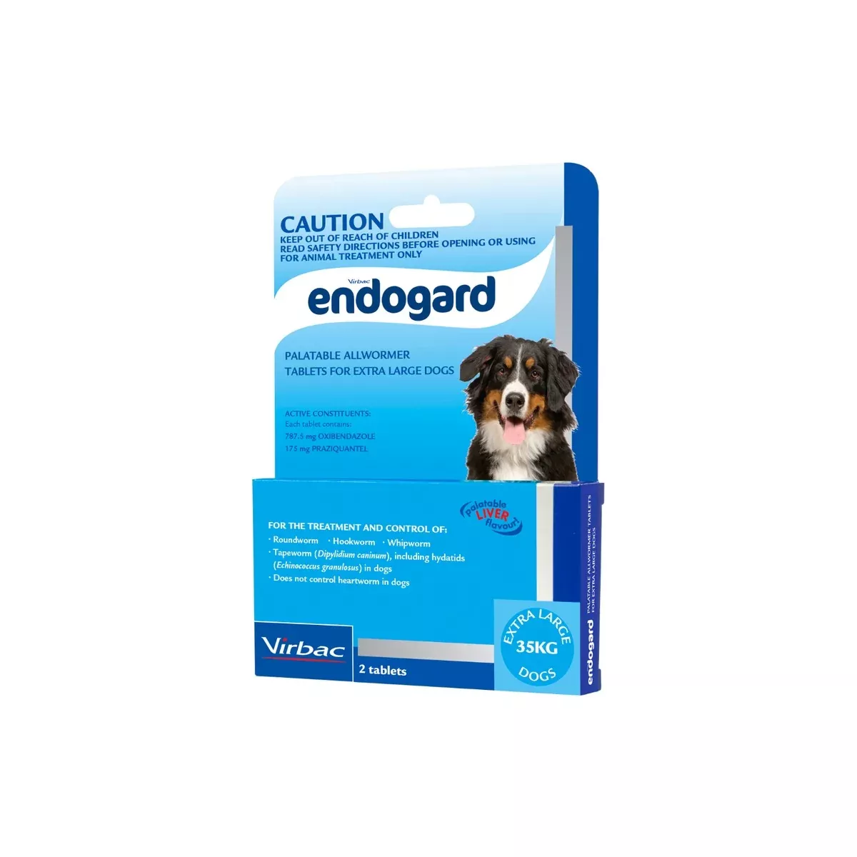 Endogard Allwormer For Extra Large Dogs 77lbs (35kg) Blue