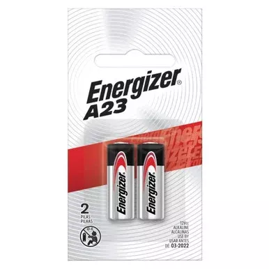 Energizer A23 Alkaline Battery – 12V – 2 pk
