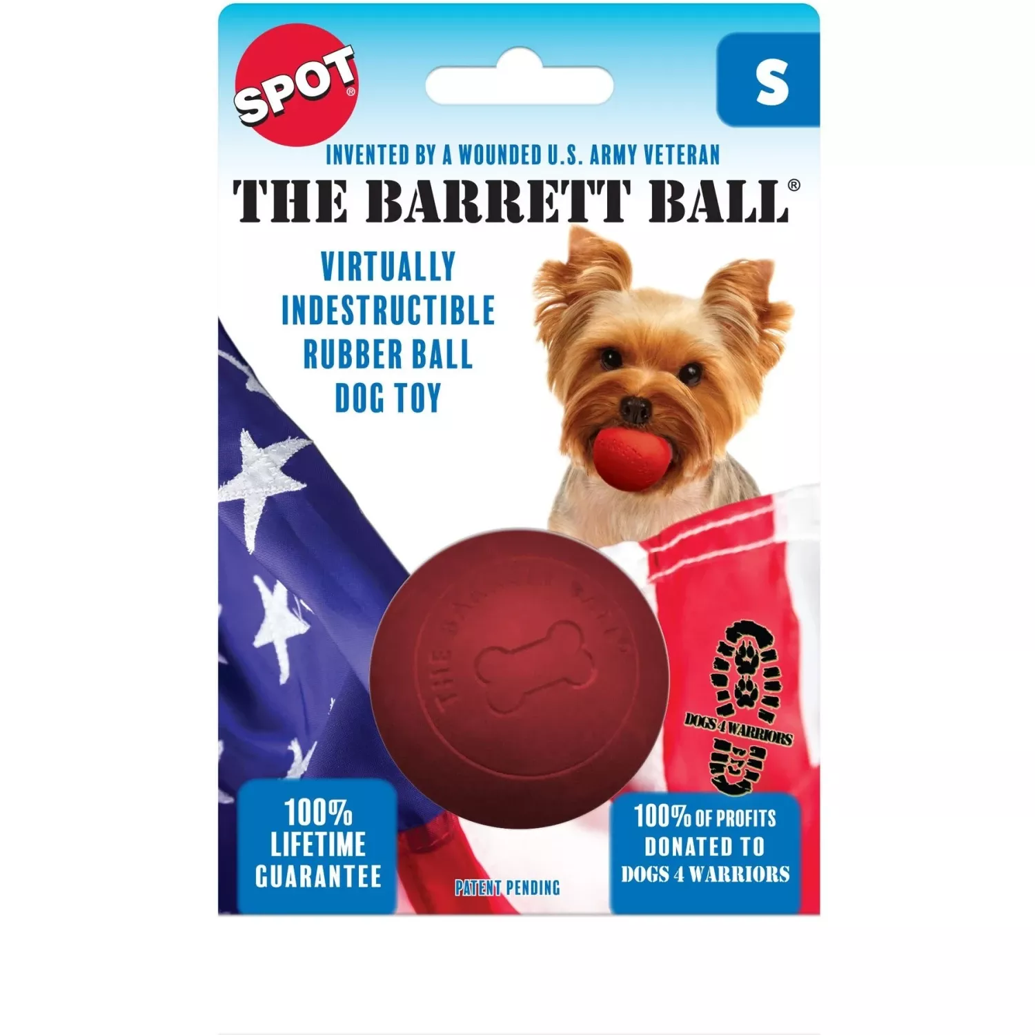 Ethical Pet Barrett Ball Dog Toy