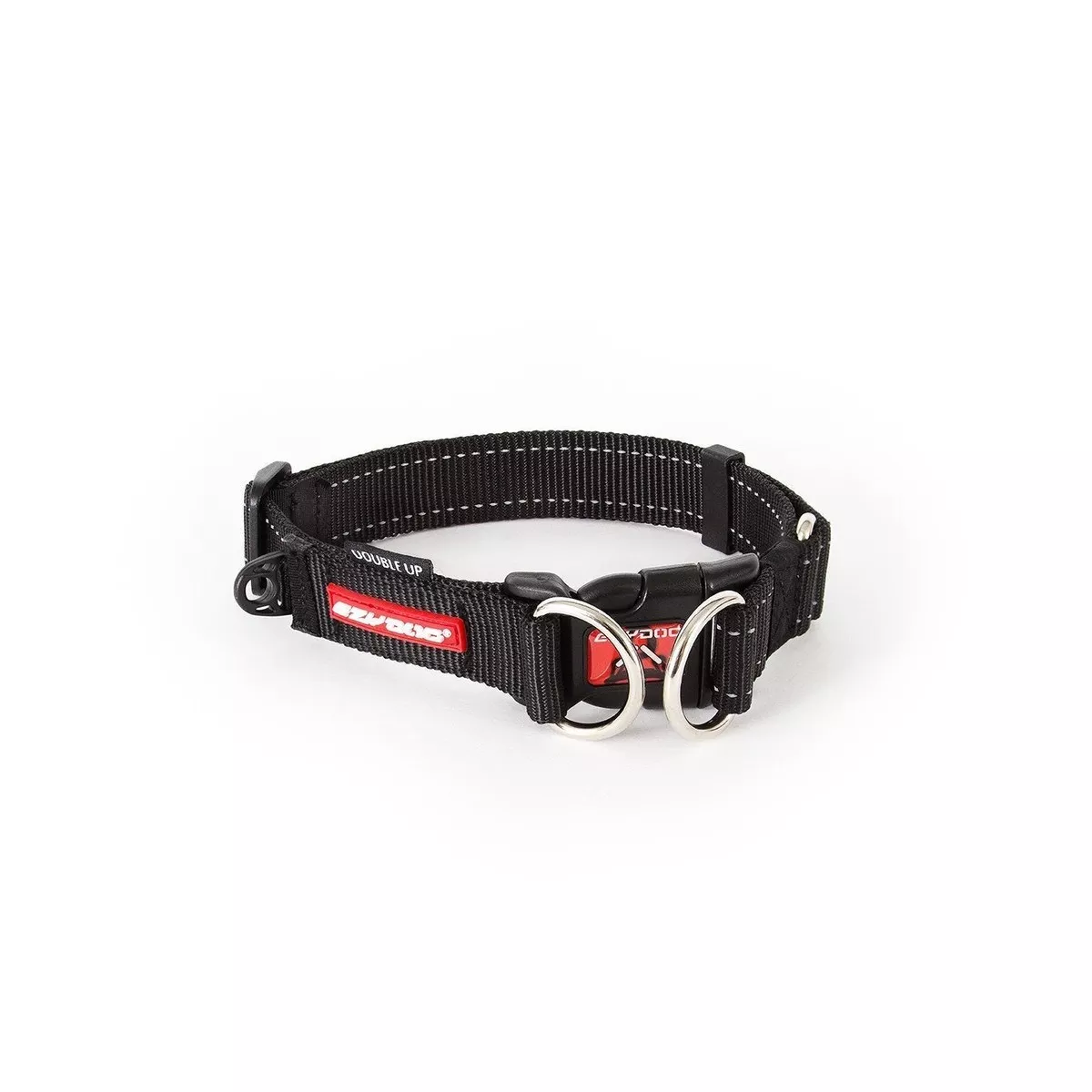 EzyDog Double Up Dog Collar Large Black