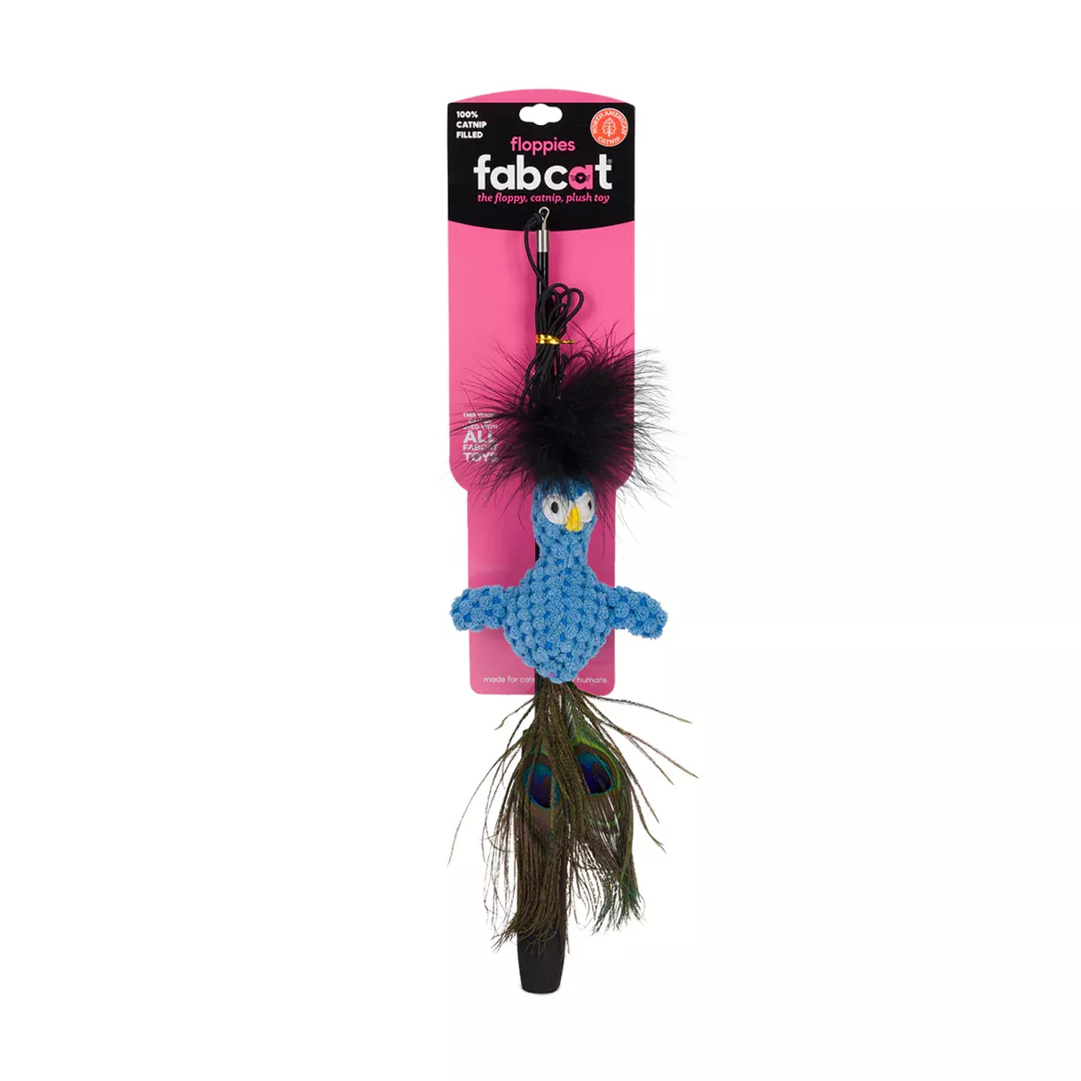 Fab Dog Cat Toy Faball Teaser Peacock