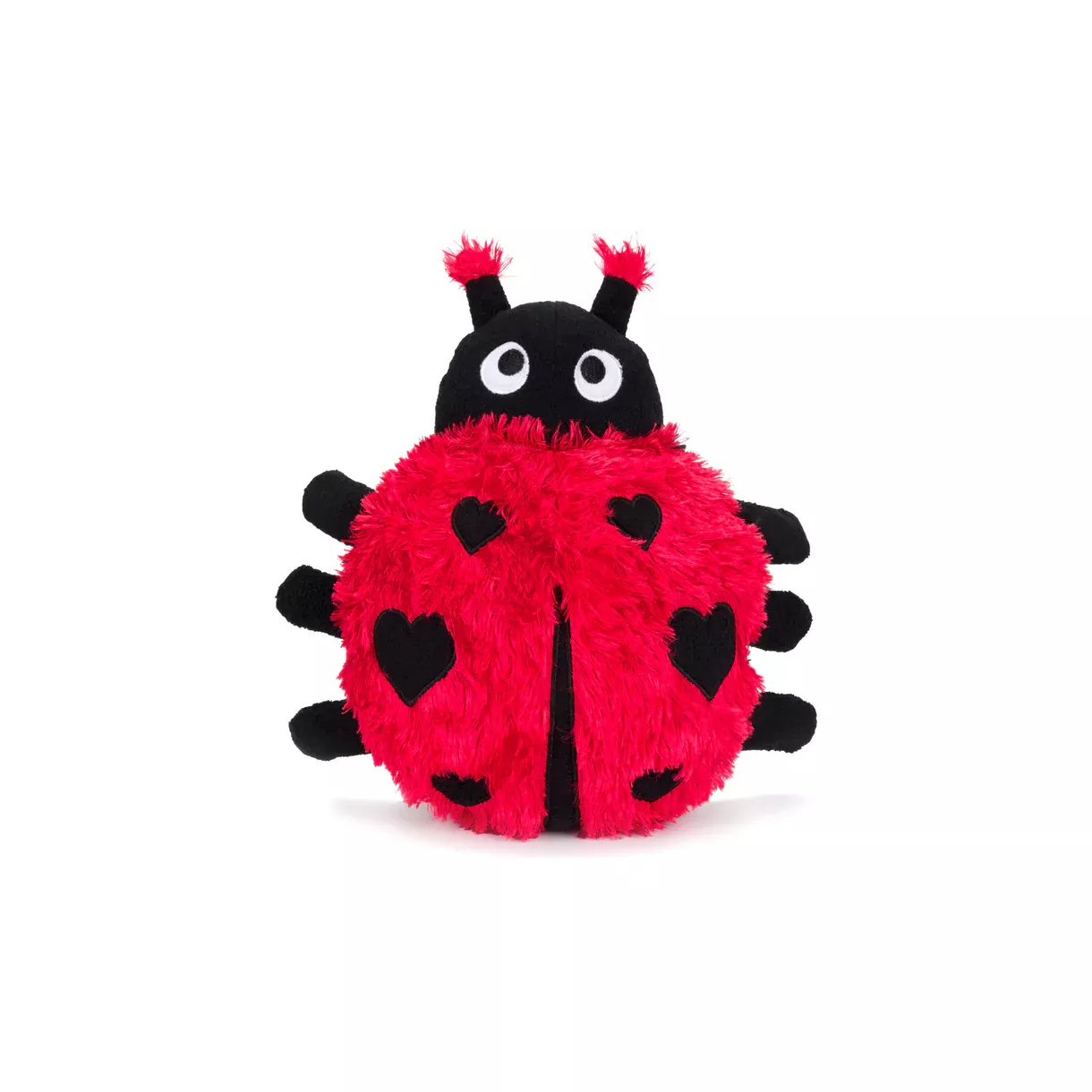 Fabdog Fluffy Dog Toy Ladybug