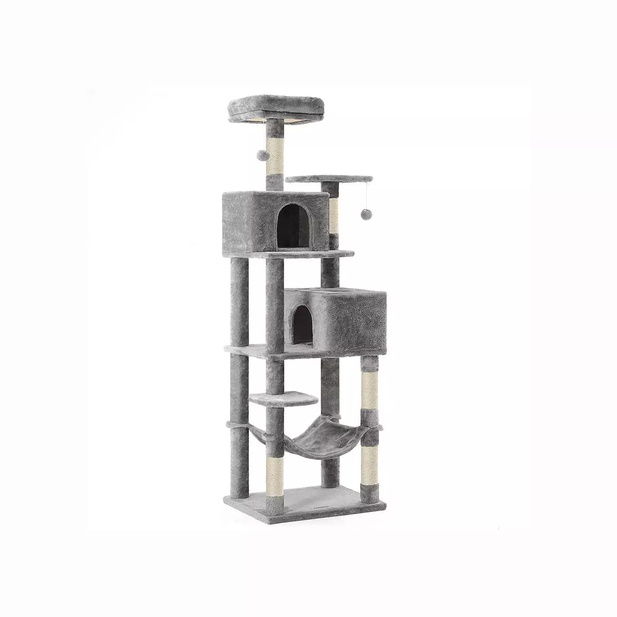 Feandrea Tall Cat Tree Activity Centre, Grey