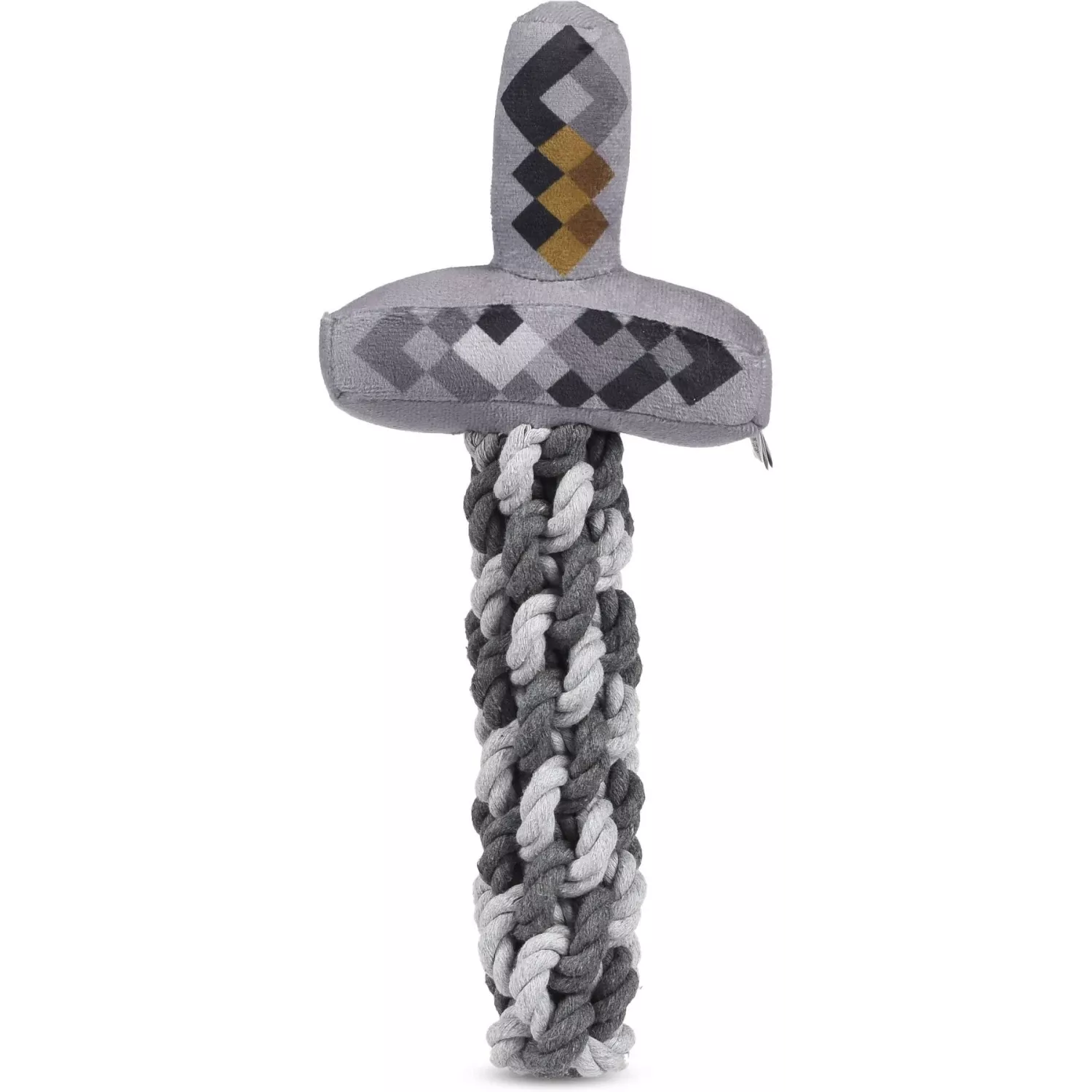 Fetch For Pets Minecraft Iron Sword Rope Squeaky Dog Toy