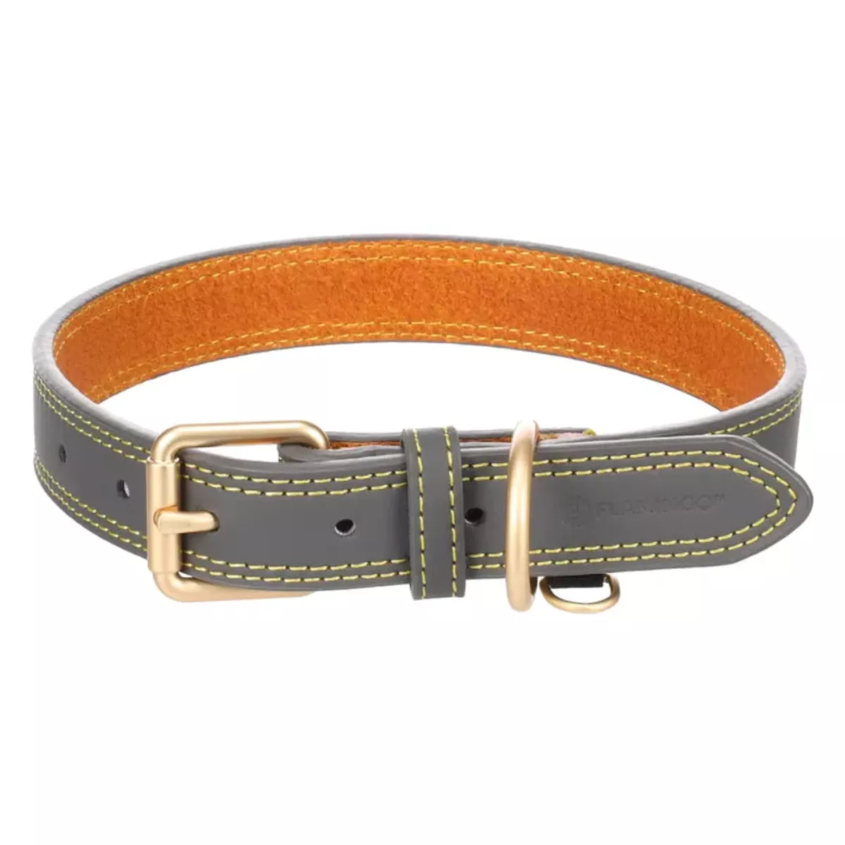Flamingo Dog Collar Virginia – Grey