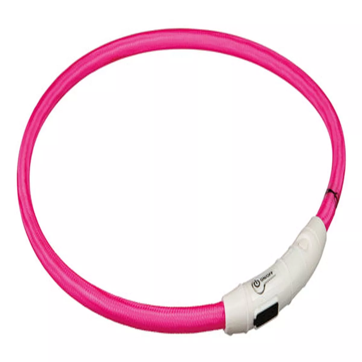Flash Light Ring Dog Collar Usb, Pink – 35cm/ 7mm