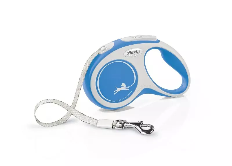 Flexi Comfort Retractable Tape Leash - Blue