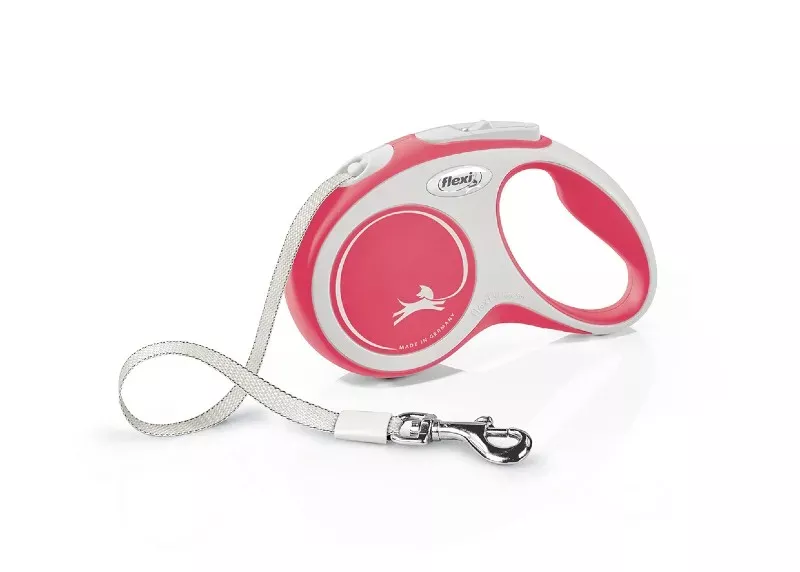 Flexi Comfort Retractable Tape Leash - Red