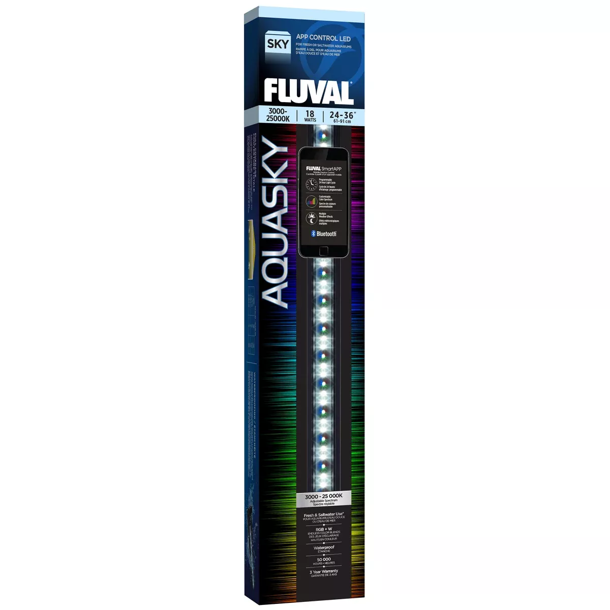 FLUVAL AQUASKY LED WITH BLUETOOTH - 18 W - 61-91 CM