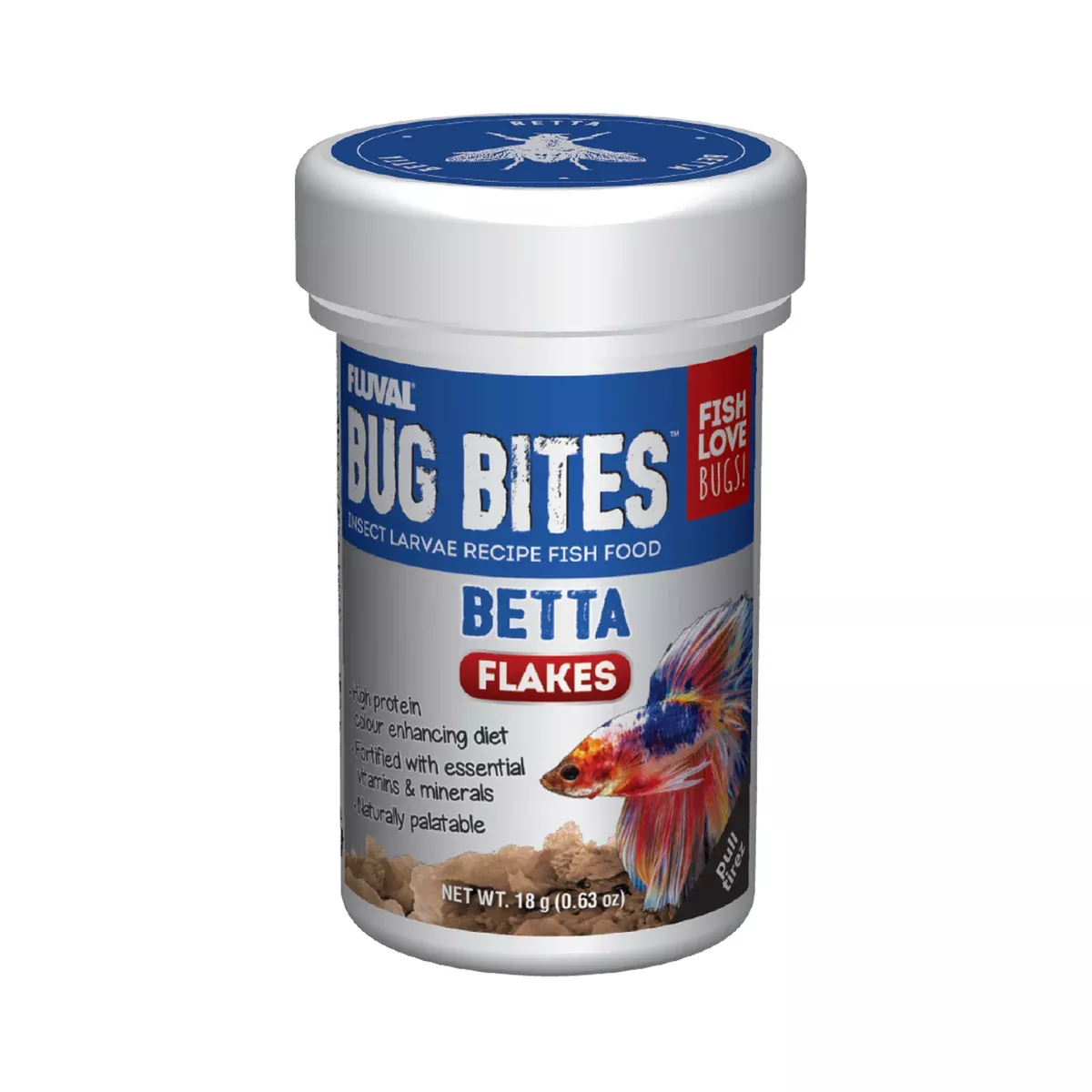 Fluval Bug Bites Betta Color Enh. 0.64oz