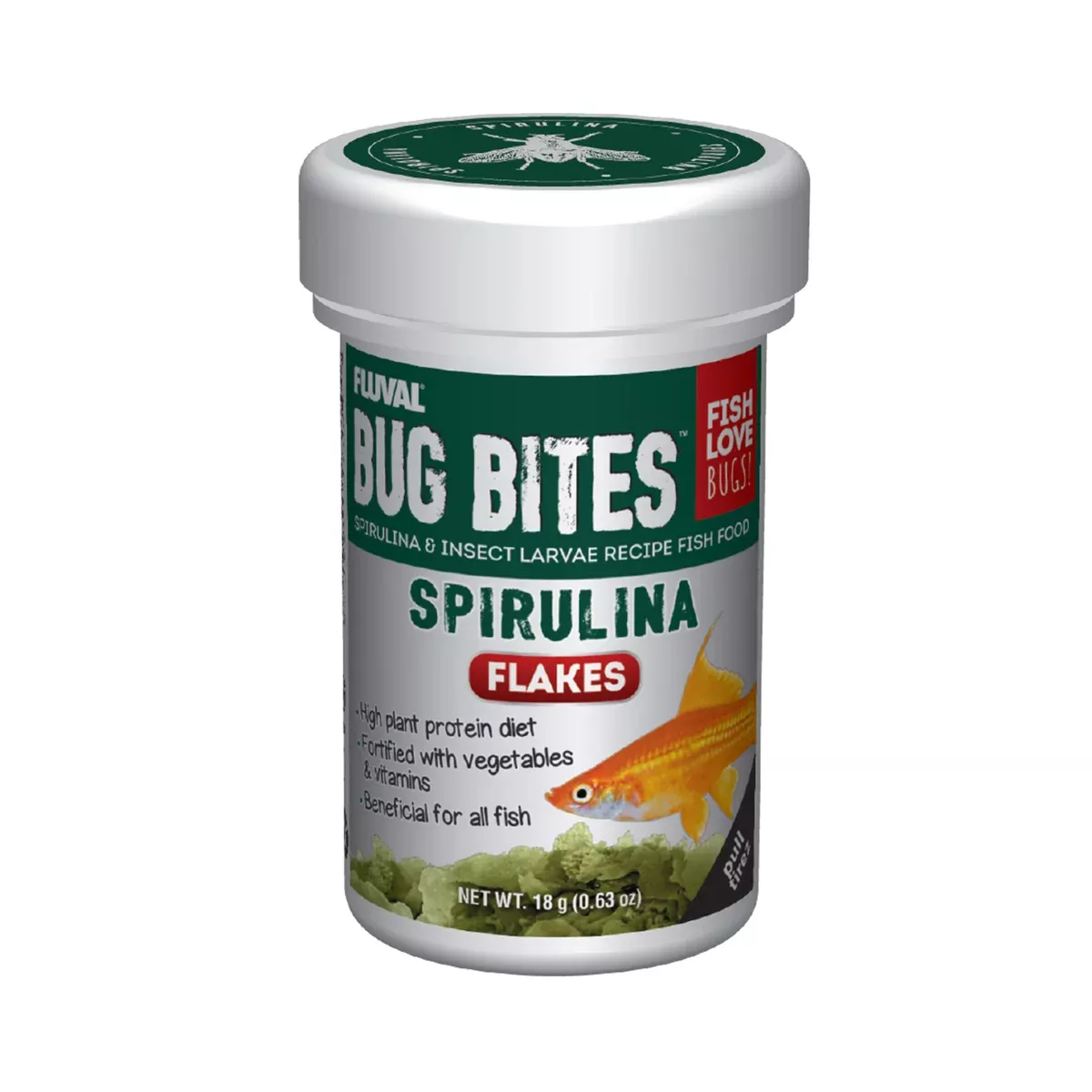 Fluval Bug Bites Spirulina Flakes 0.64oz