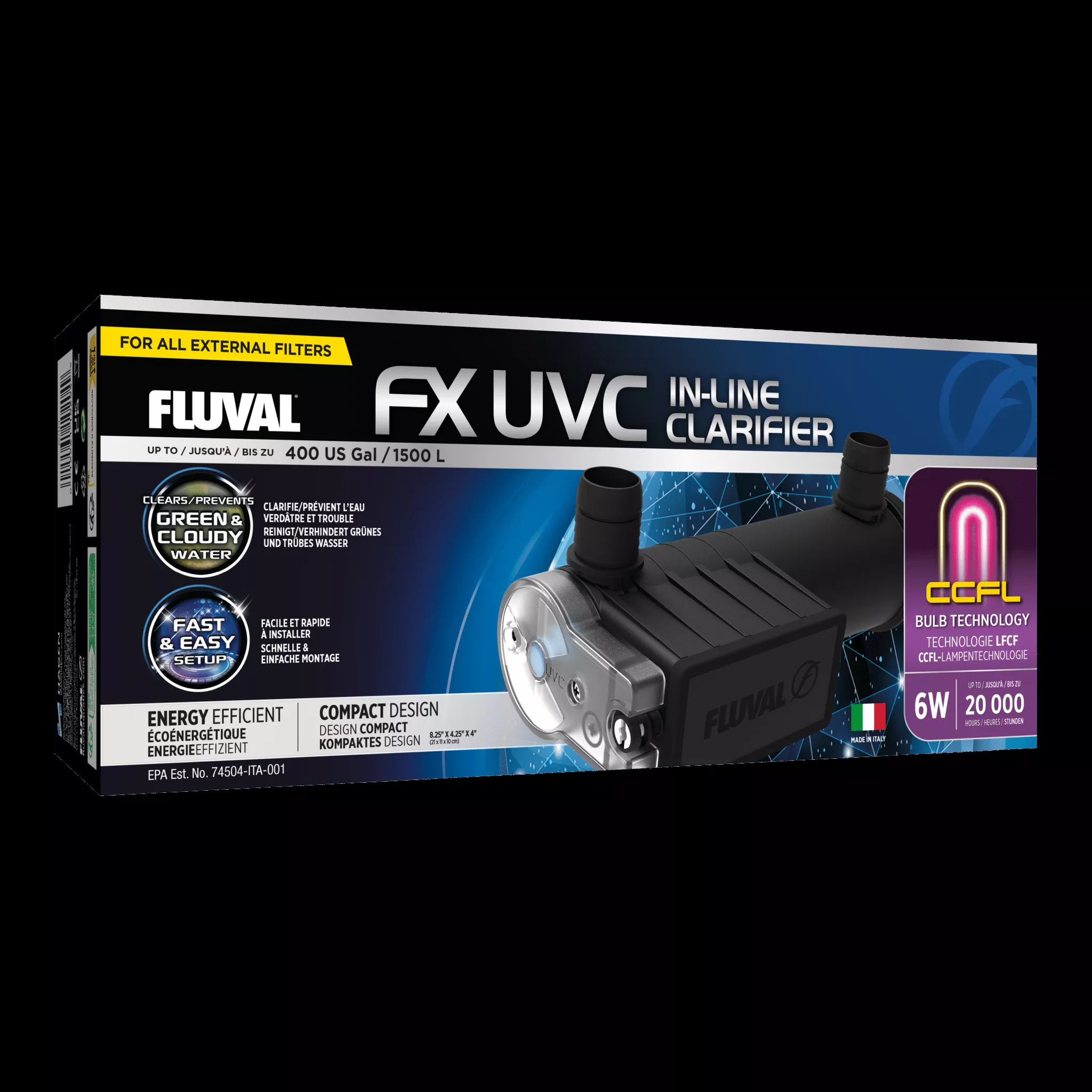 Fluval FX UVC 6W clarifier