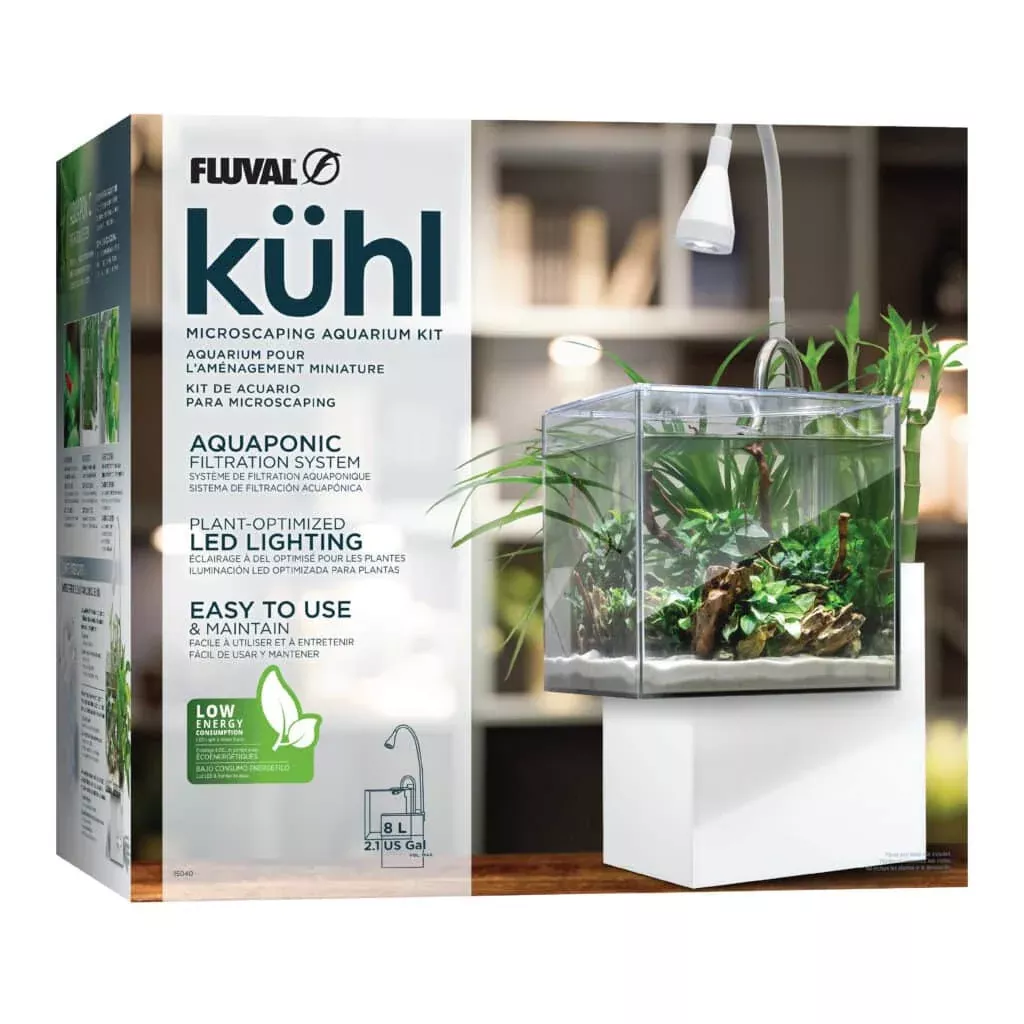 Fluval KUHL Microscaping Aquarium Kit White 2.1Gal