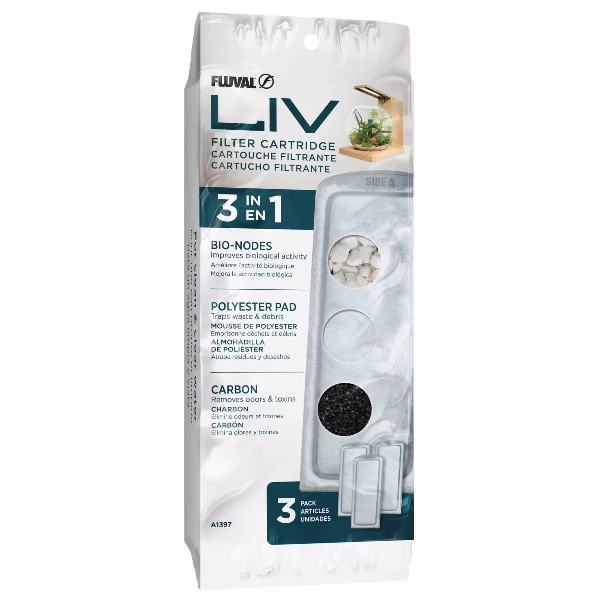 Fluval LIV Cartridge Filter 3Pk