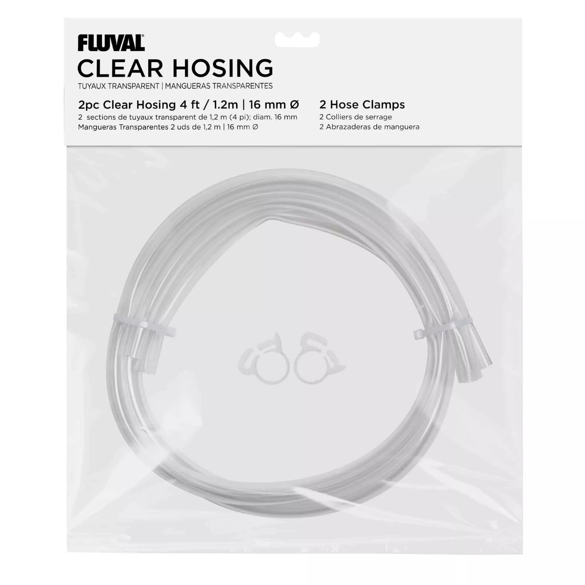 Fluval PVC Clear Hosing 4ft 2pc