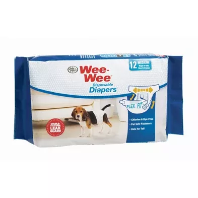 Four Paws Wee-Wee Disposable Diapers Medium (12 pack)