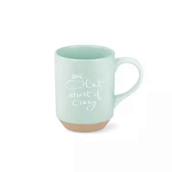 Fringe Petshop One Cat Short of Crazy Stoneware Mug