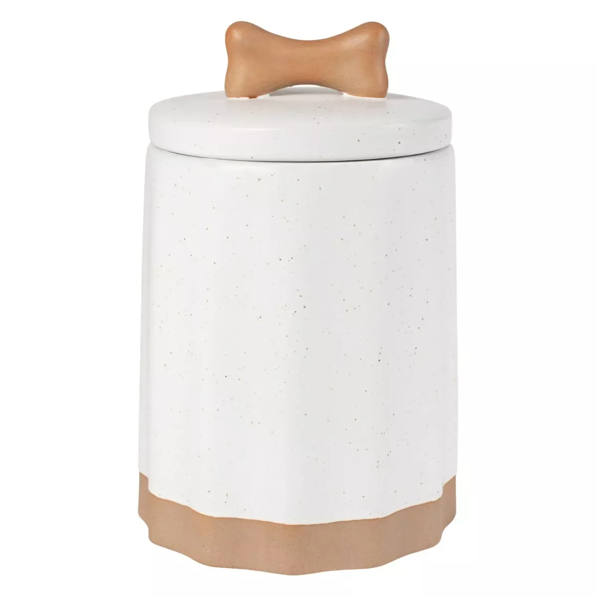 Fringe PetShop Treat Jar - Speckled Bone