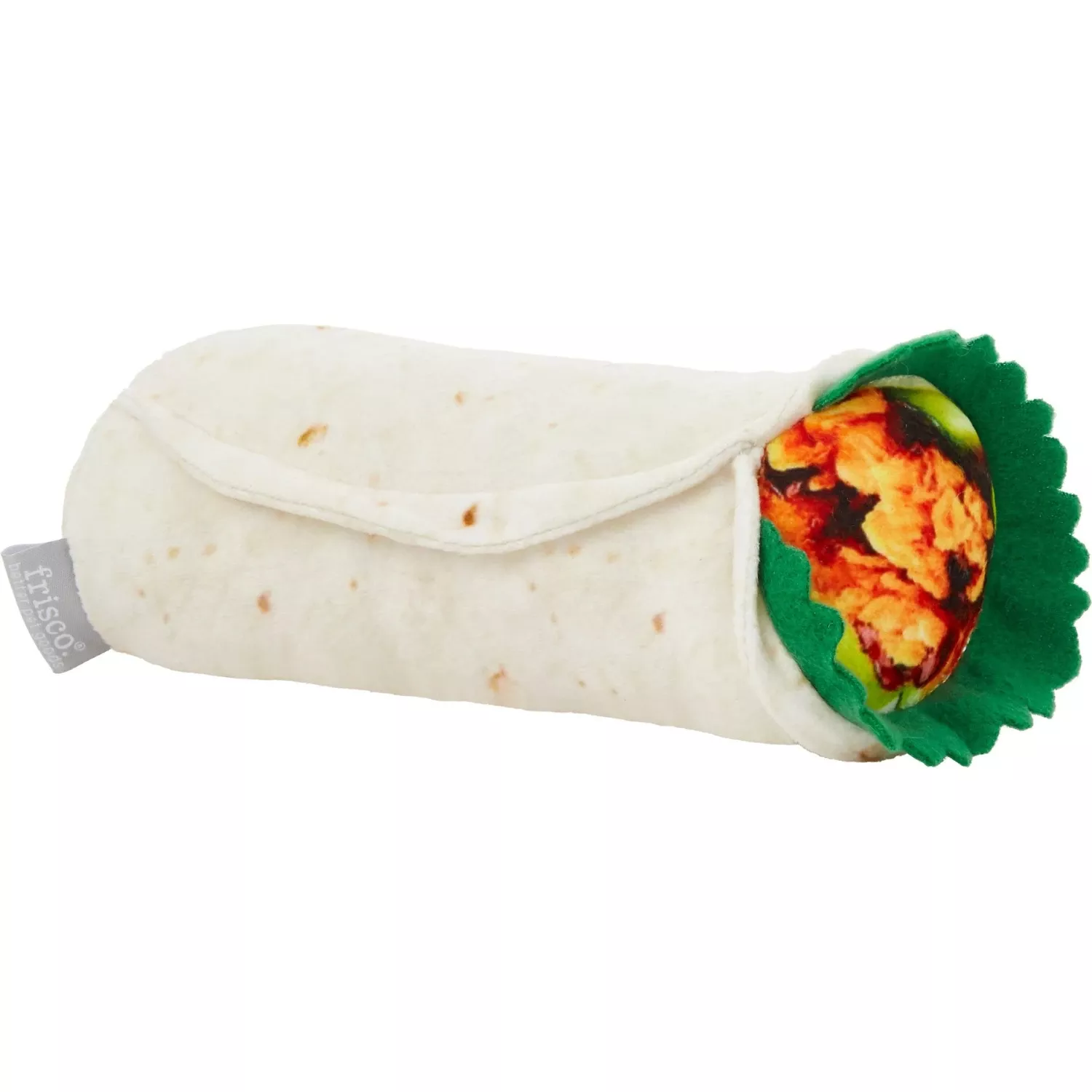 Frisco Burrito Plush Squeaky Dog Toy