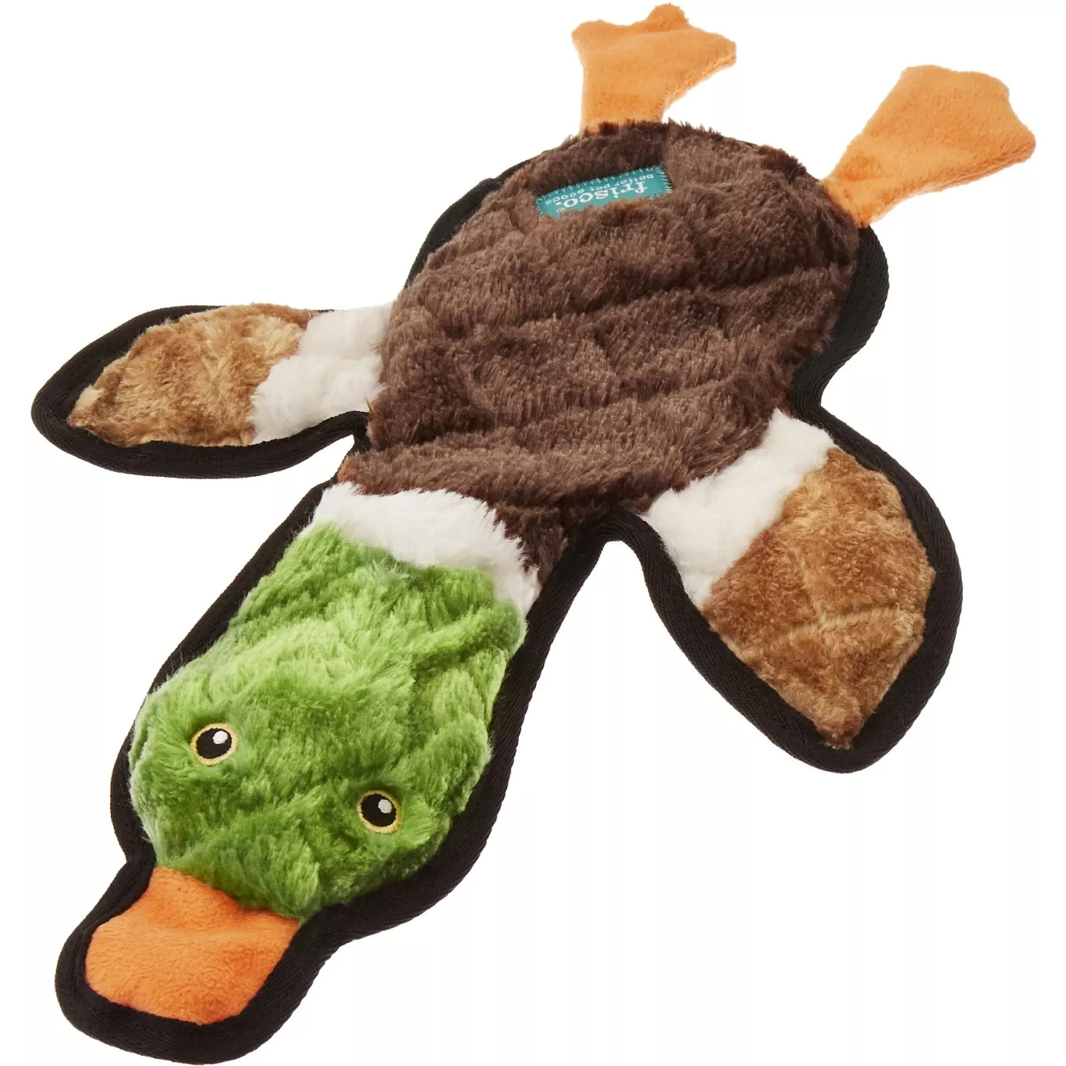 Frisco Mallard Stuffing-Free Flat Plush Squeaky Dog Toy