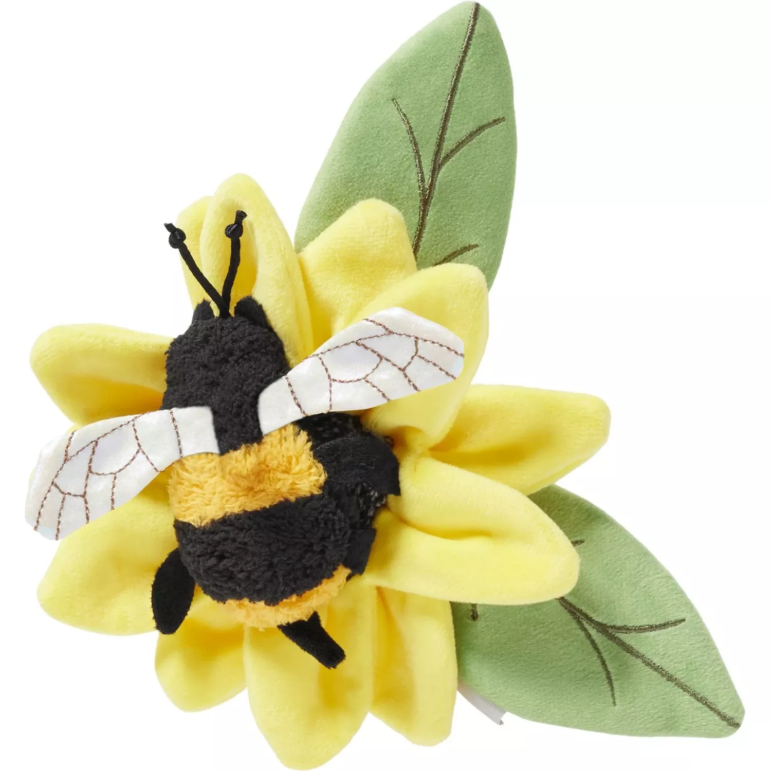 Frisco Spring Sunflower Plush Squeaky Dog Toy