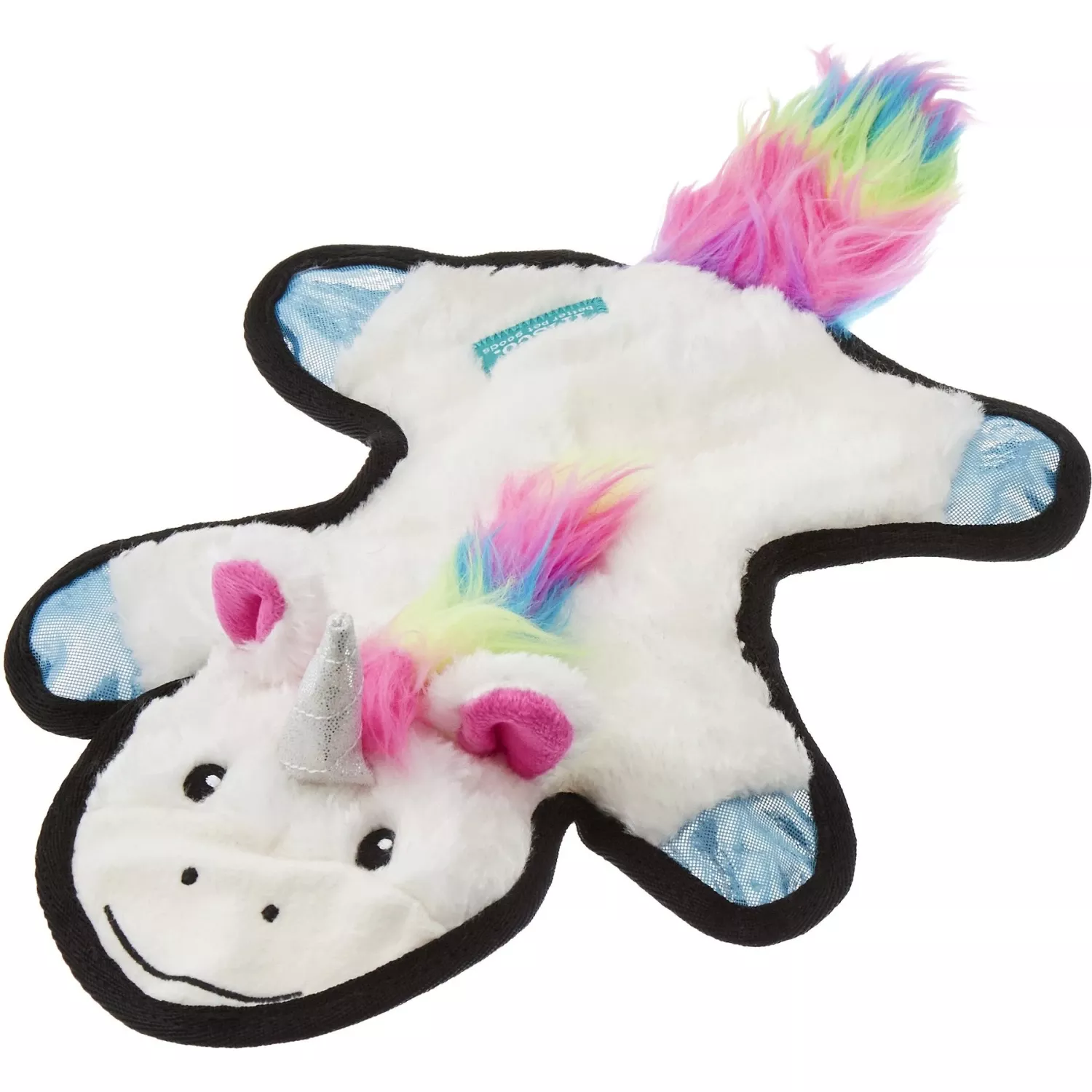 Frisco Unicorn Stuffing-Free Flat Plush Squeaky Dog Toy