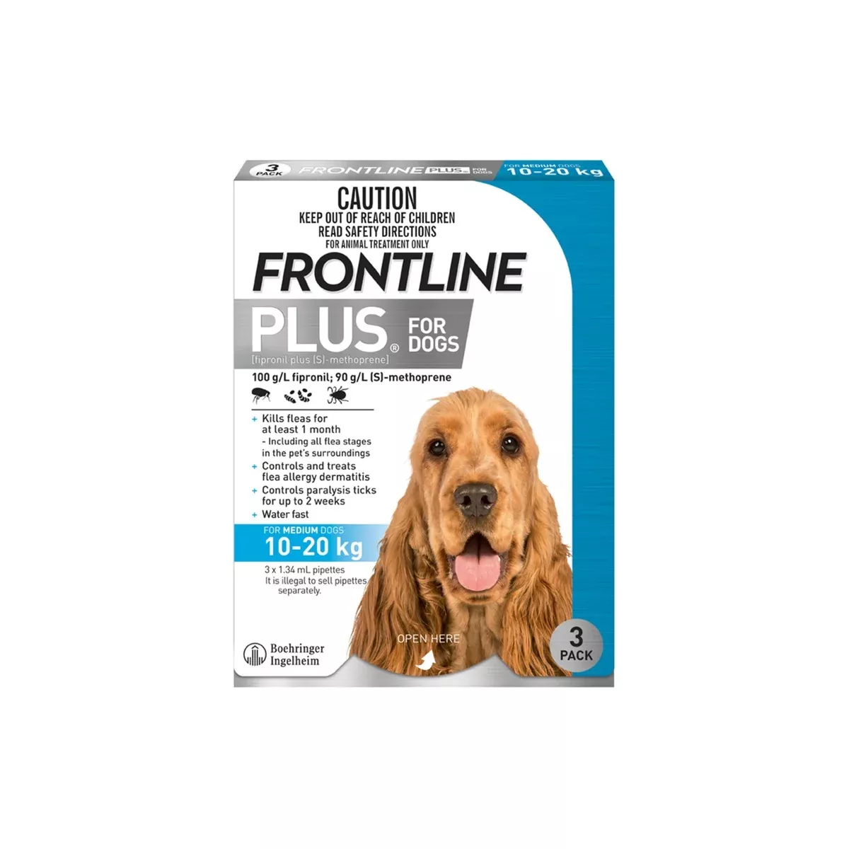 Frontline Plus for Medium Dogs 23-44 lbs - Blue