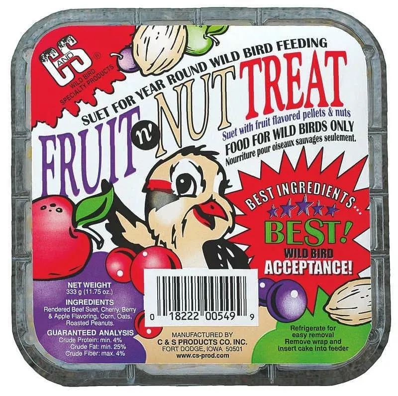 Fruit And Nut Suet Treat 11.75oz