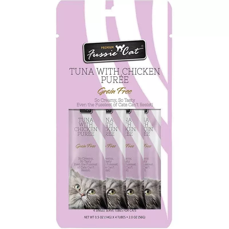 Fussie Cat Tuna with Chicken Puree Treat