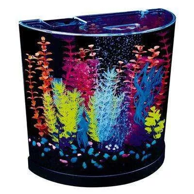 GloFish Half Moon with Blue LED Bubbler 3 Gallons