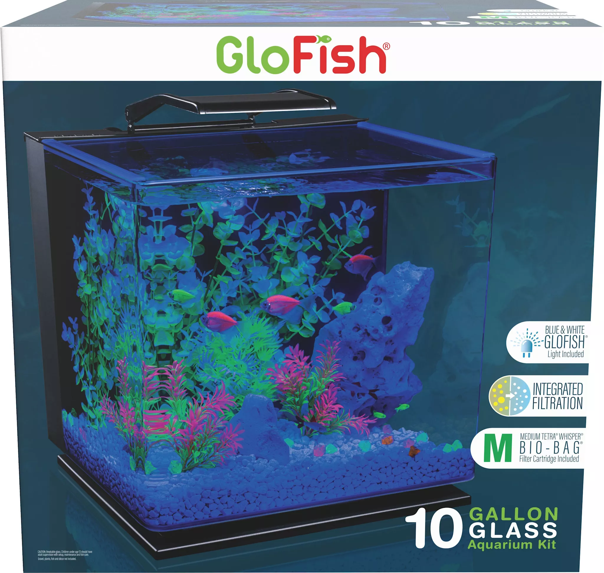 Glofish LED Aquarium Kit 10 Gallon