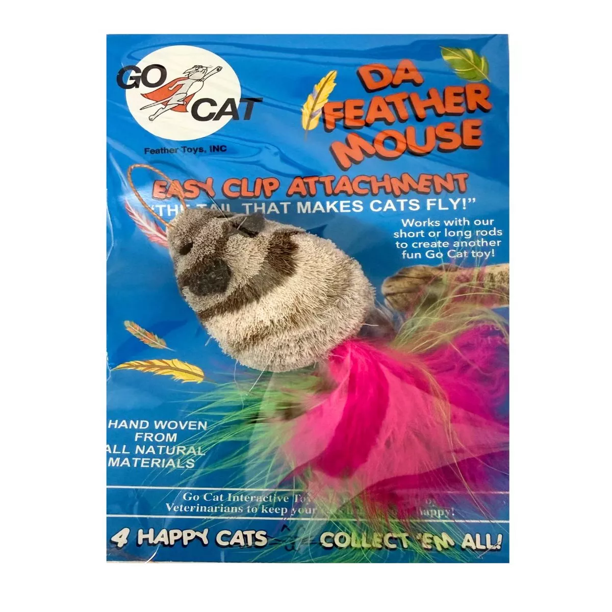 Go Cat Da Feather Mouse Attachment
