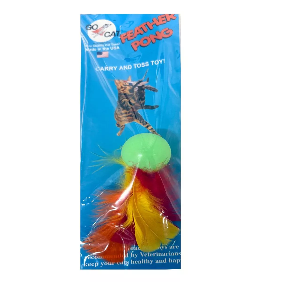 Go Cat Feather Pong Cat Toy